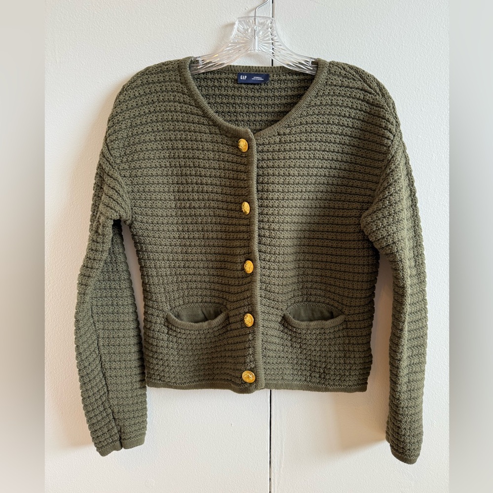 Like new! Gap cardigan, green, XS